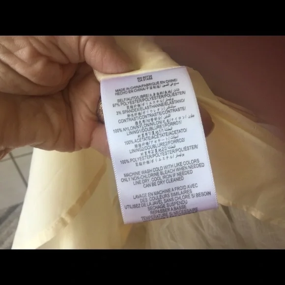 MAX & Cleo Strapless Ecru Satin Prom NWOT - Picture 7 of 7